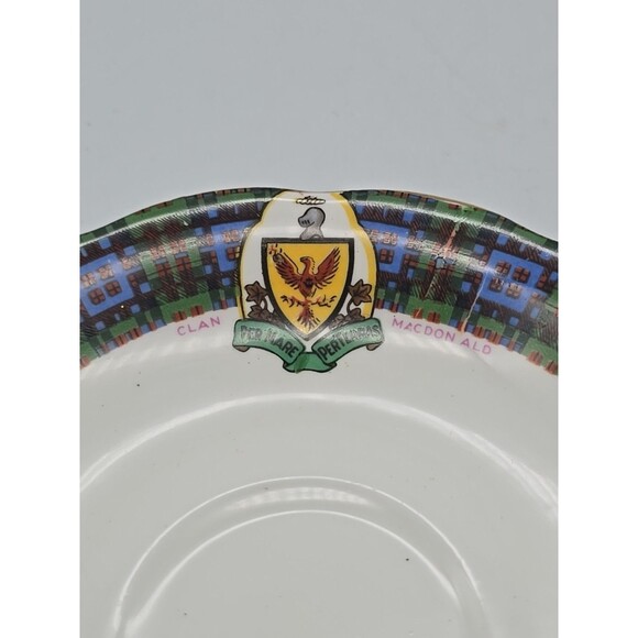 Royal Standard Bonnie Scotland Clan Macdonald Saucer Only - Picture 4 of 6